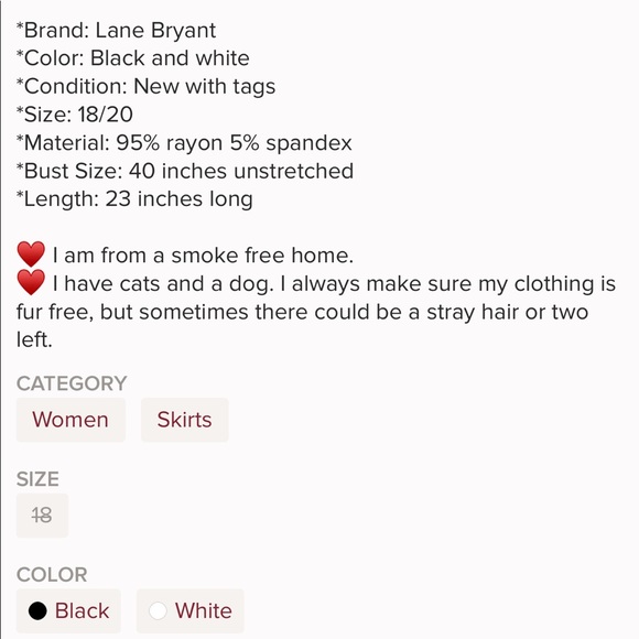 (18/20) Lane Bryant Plus Size Geometric Skirt - Picture 6 of 6